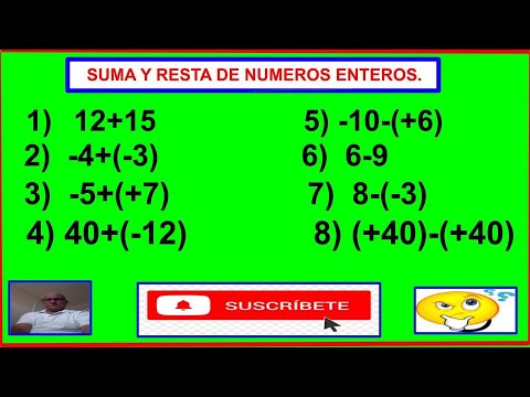 SUMA Y RESTA DE NUMEROS ENTEROS .EJERCICIOS RESUELTOS.