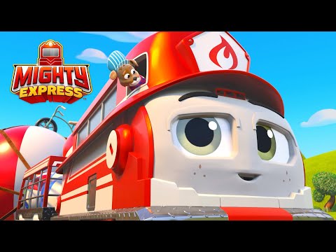 Flicker Chases Runaway Beach Balls ⛱| Mighty Express Clips | Cartoons for Kids