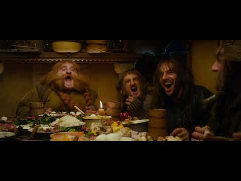 The Hobbit (2012) - Dwarf's Feast in Bilbo's House - The Hobbit Unexpected Journey (4k)