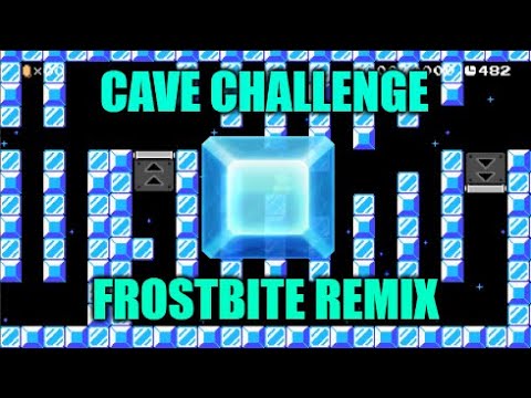 My Most Popular SMM1 Level But Now On Ice! Cave Challenge Frostbite Remix (Super Mario Maker 2)