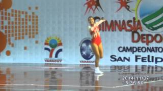 preview picture of video 'Paola Medina, Guarico Campeonato Nacional Gimnasia Aerobica Deportiva San Felipe 2014'