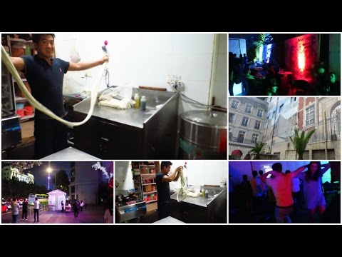 Fazendo macarrão e indo para um bar na cobertura!