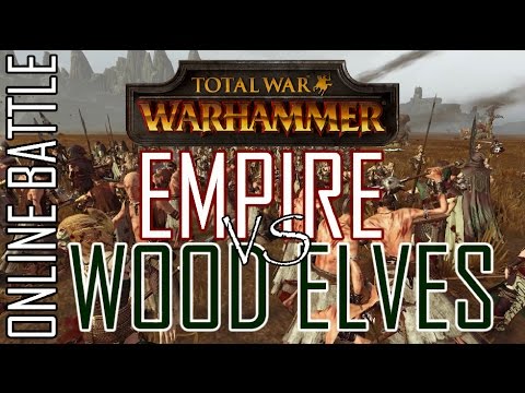 EMPIRE vs WOOD ELVES! - 1v1 Online Battle Total War: Warhammer