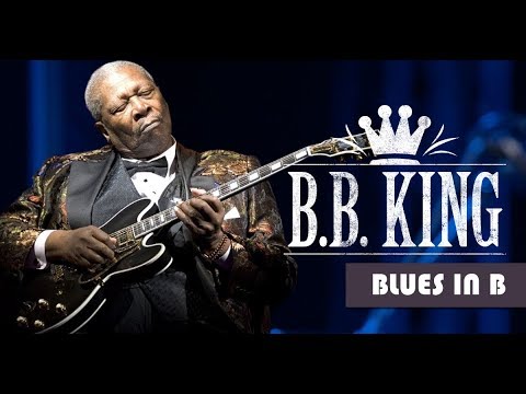 B.B. King Style Slow Blues Backing Track Jam in B