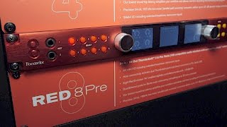 Video thumbnail for Focusrite Red 8 Pre - NAMM 2017 by Sound On Sound magazine