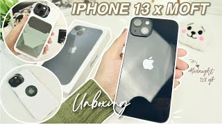 iPhone 13 Unboxing & Testing + MOFT Accessories  (MagSafe Phone Case & Wallet/Stand) ❤︎ | Emmy Lou
