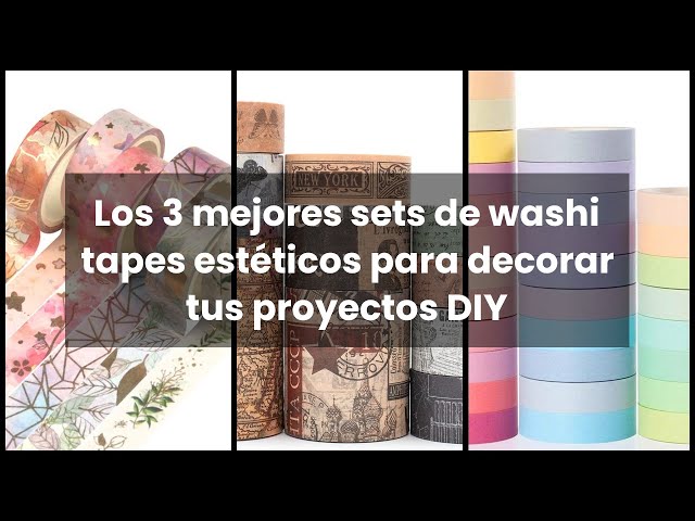 Vídeo relacionado con YUBX 30 rollos Flaco Washi Tape Set cinta adhesiva decorativa Washi Glitter Adhesivo 10MM De ancho (bosques de arco iris)