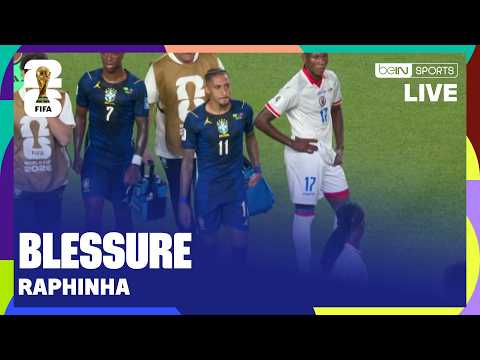 LIVE - RAPHINHA BLESSÉ, gros COUP DUR pour le BRÉSIL !