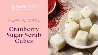 How to Make Cranberry Sugar Scrub Cubes - Quick & Easy Holiday Project | Bramble Berry