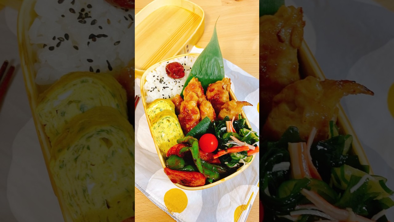 63歳のオッサンに作る愛妻弁当🍱#お弁当 #旦那弁当 #お弁当詰め方 #50代 #曲げわっぱ