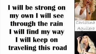 Christina Aguilera - I Will Be (Lyrics On Screen)