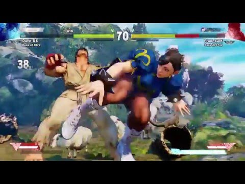 SFV multiplayer action after learning the basics...