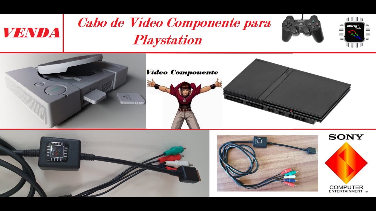Vídeo Componente para Playstation 1 @240p