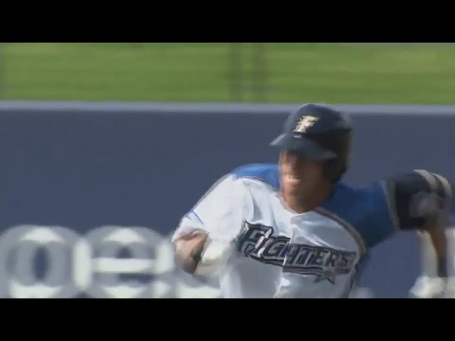 【ファーム】ファイターズ・宇佐美が3ベースヒットでチャンスメーク!! 2017/9/13 F-G(ファーム)