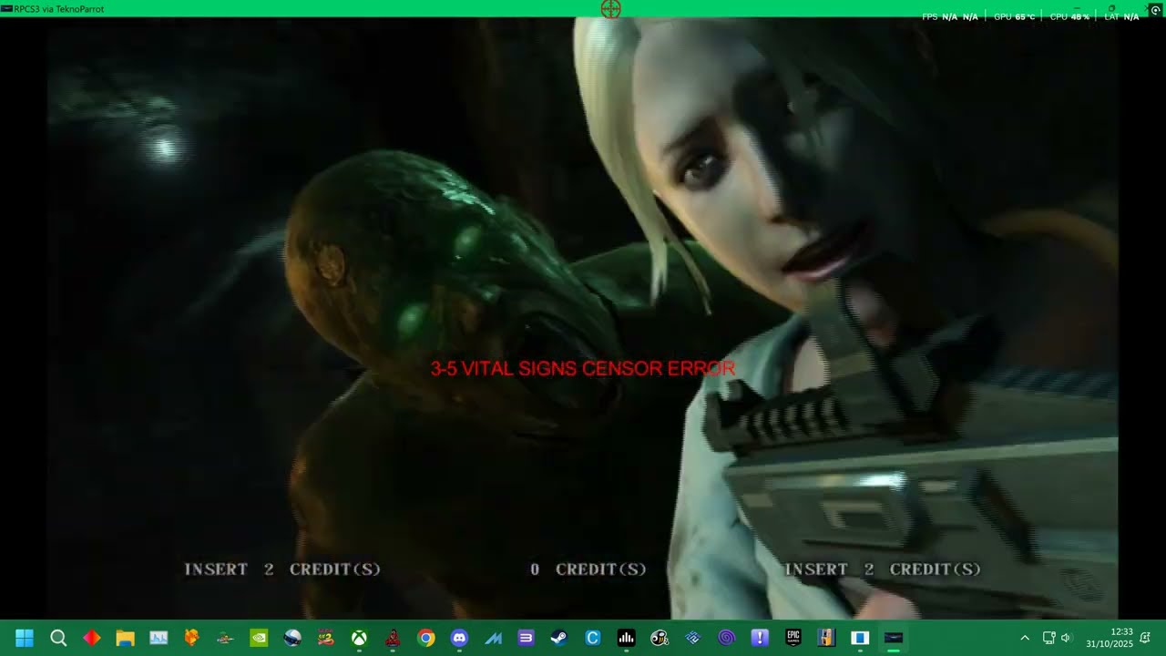 PC ARCADE = NAMCO DARK ESCAPE 3D - STAGE 1-1 4K UK ARCADES TEST 1 GAMEPLAY 2025 HALLOWEEN