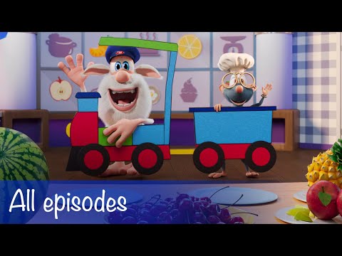 Booba - All Episodes Compilation + 5 Food Puzzles - Cartoon for kids