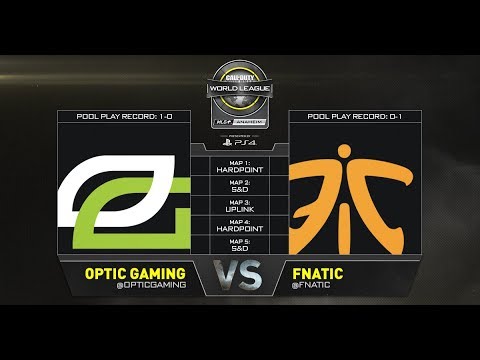 OpTic Gaming vs FNATIC - CWL Anaheim Open Presented by PlayStation 4 - Day 1