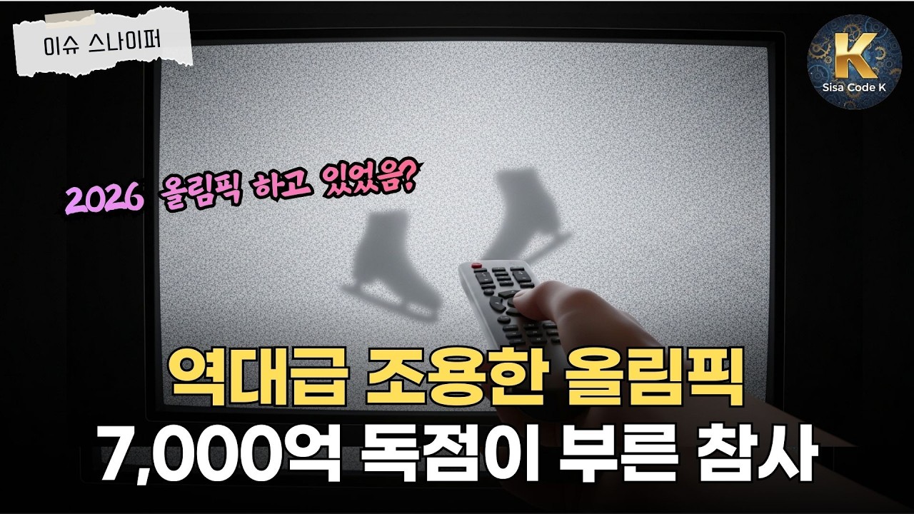 올림픽 하는지도 몰랐다? 7천억 독점의 참사