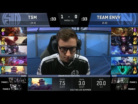 NV vs TSM, Game 2 - NA LCS Summer 2017 - Team ENVY vs Team SoloMid