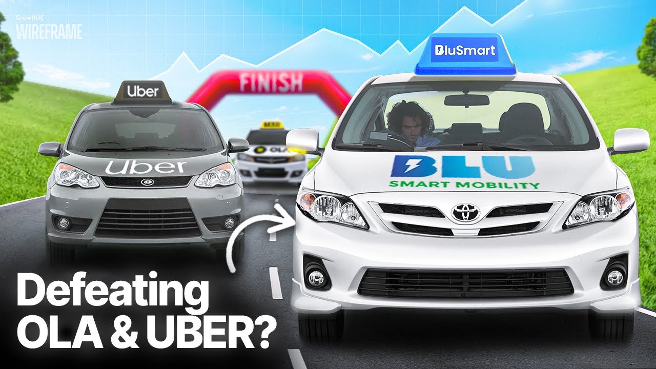 How BluSmart is DISRUPTING India’s ₹58,000 Crore Cab Industry | GrowthX Wireframe