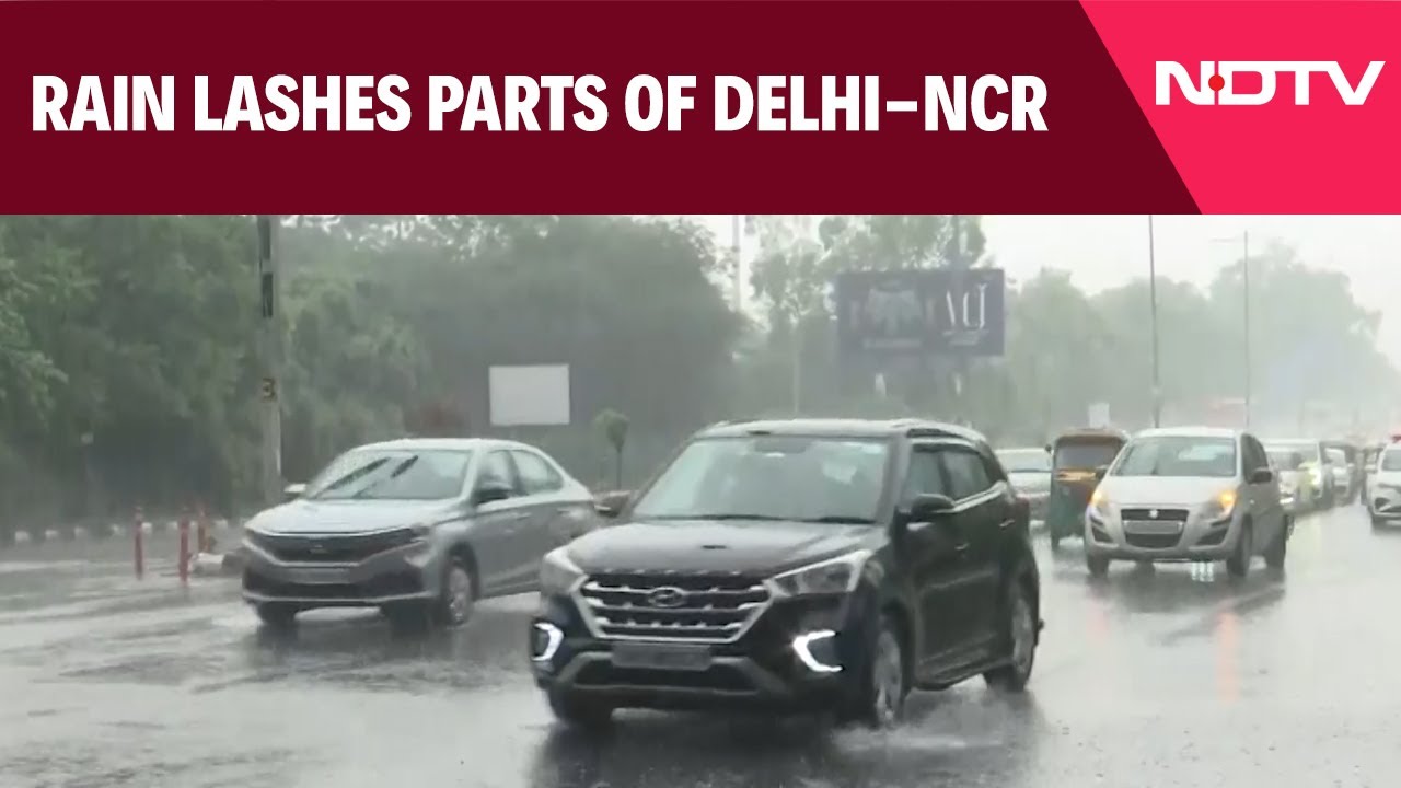 Rainfall In Delhi | Rain Lashes Parts Of Delhi-NCR, Brings Respite From Heat