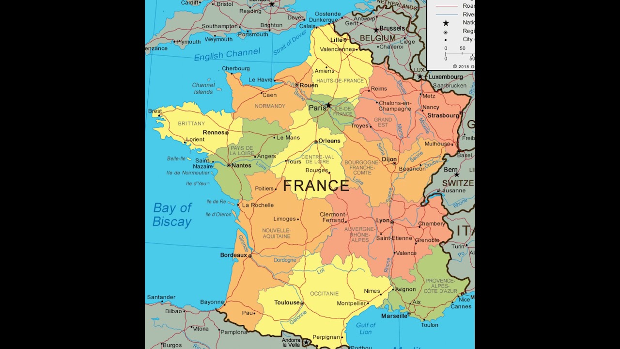 mapa de Francia