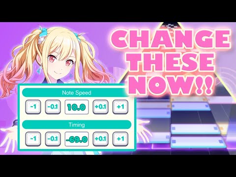 The MOST IMPORTANT Settings in Project SEKAI! | Understanding NOTE SPEED and TIMING