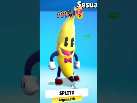 Stumble Guys Skin changes Edit: Banana skin 🍌 Stumble skin baru #shorts #stumbleguys