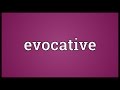Evocative Meaning
