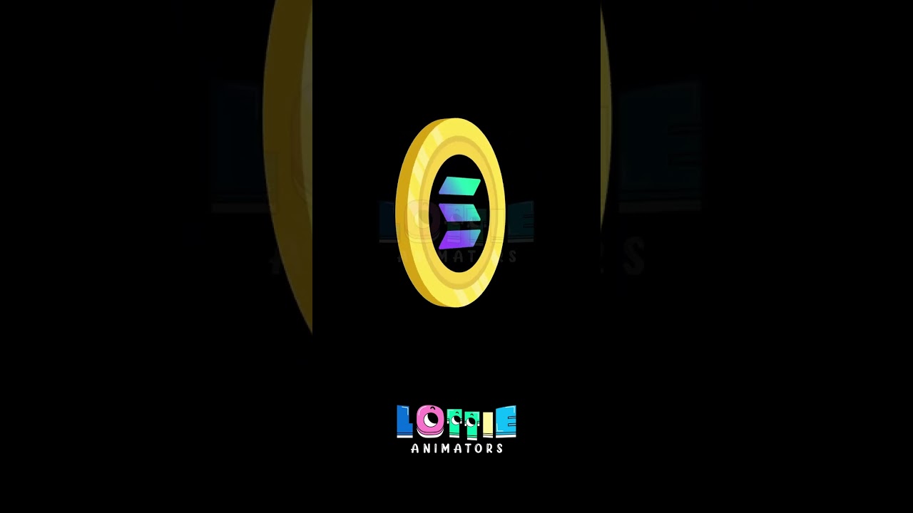Coin 3D Rotation Lottie Animation #shorts  #loop