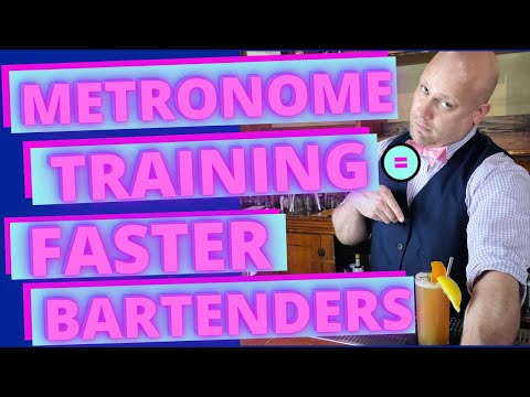 BARTEND FASTER WITH METRONOME TRAINING | BARTENDER TRAINING METHOD THAT WORKS! | 2021