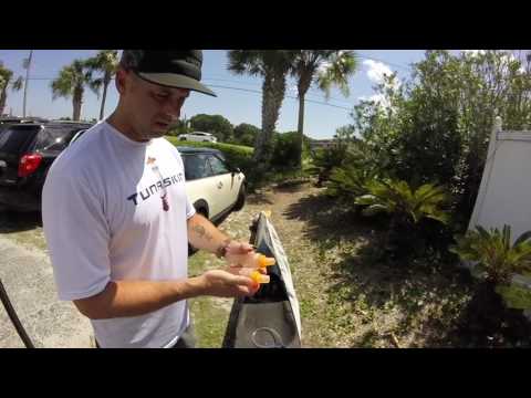 Tahiti Inspired Hydration setup for Outrigger Canoe