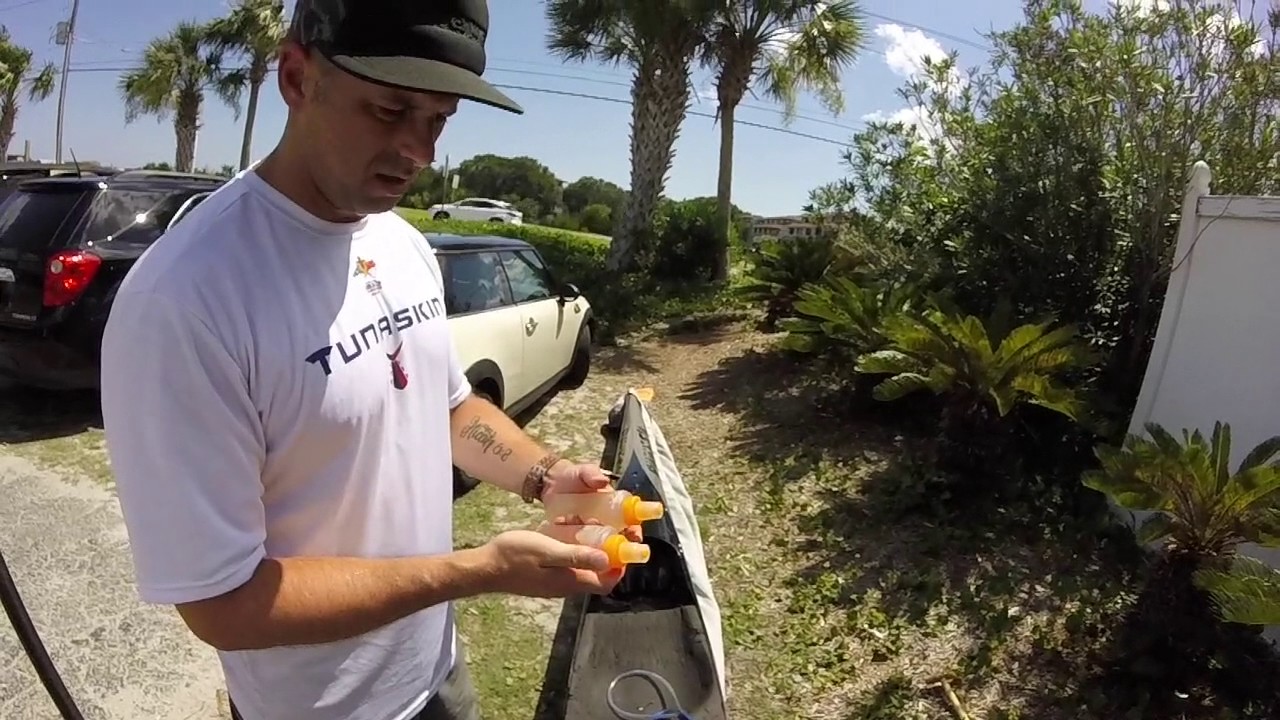 Tahiti Inspired Hydration setup for Outrigger Canoe