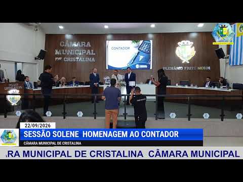 SESSÃO SOLENE EM HOMENAGEM AO CONTADOR