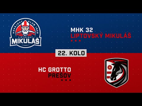 22.kolo MHK 32 Liptovský Mikuláš - HC Grotto Prešov HIGHLIGHTS