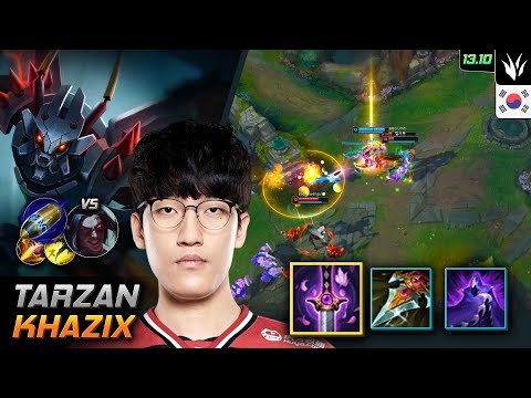 Tarzan Kha'Zix Jungle Build Youmuu's Ghostblade First Strike - LOL KR Challenger Patch 13.10