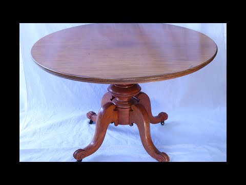 Restoration and Stain Correction. French Polish Finish. Oh, it was broken in half, as well.