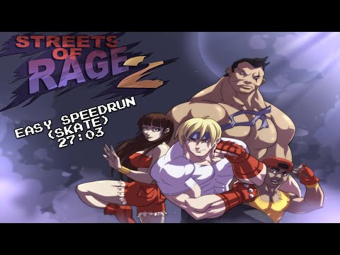 Streets of Rage 2 (Skate) Easy Speedrun; 27:03