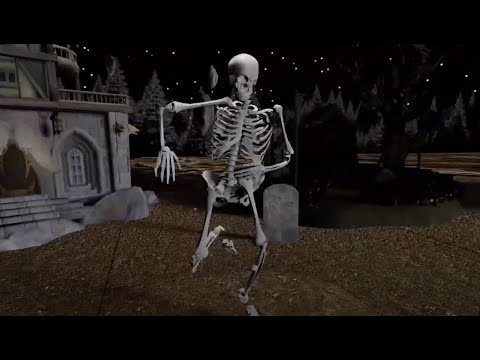Spooky Scary Skeletons Remix Song Dance Video | Skeleton Dance Animation