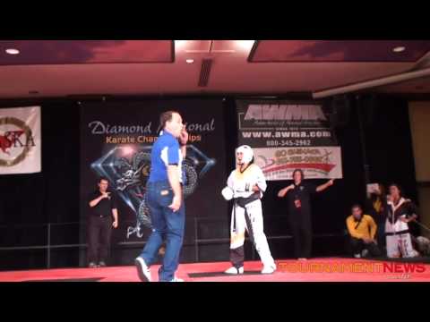 Becca Larson vs Melani Ortiz Women's Overall Fighitng Semi Finals at Diamond Nationals 2011