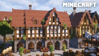 Minecraft Medieval Trading Hall Tutorial | how to build