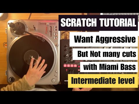 Scratch phrase #5｜Breaking down & Tutorial｜How to create an aggressive scratch that fits Miami bass🔥