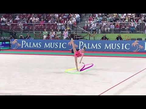 Stilana Nikolova live - ribbon final 2022 world rhythmic gymnastics championships in Sofia