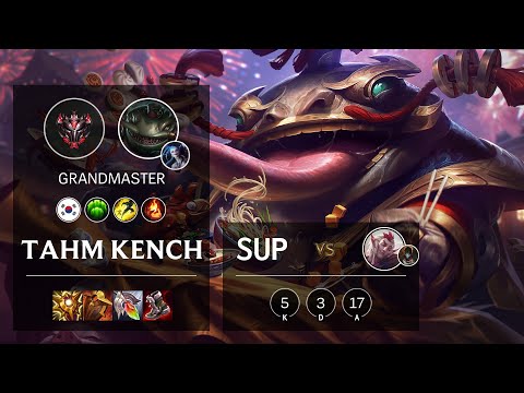 Tahm Kench Support vs Rakan - KR Grandmaster Patch 11.24b