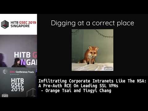 #HITBGSEC D1: A Pre-Auth RCE On Leading SSL VPNs - Orange Tsai and Tingyi Chang