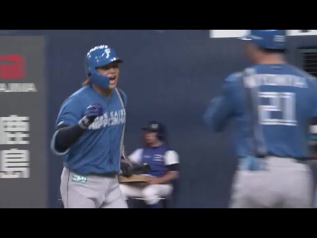 【5回表】意表を突いた!! ファイターズ・田宮裕涼 スクイズで先制点をもぎ取る!!  2024年9月21日 オリックス・バファローズ 対 北海道日本ハムファイターズ