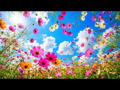 Spring Wildflowers, Beautiful Relaxing Music for Stress Relief 🌿 Soft Music Heal the Nervous System