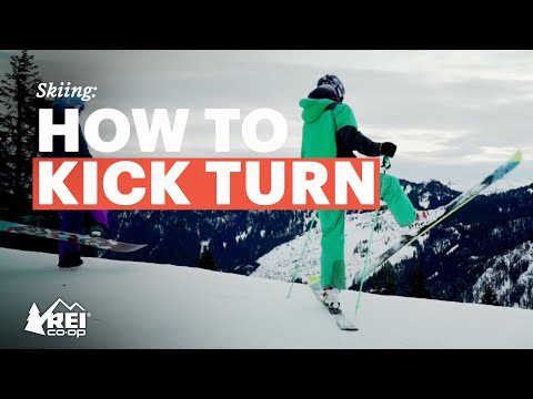 スキー：キックターンの仕方 (Skiing: How to Kick Turn)