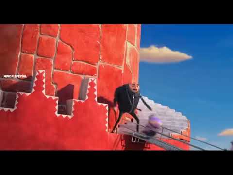 I put "SpongeMonger" over the purple Minion attack scene from Despicable Me 2