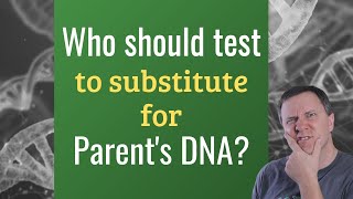 Who should test to represent a deceased parent